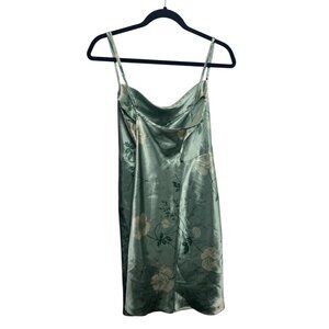 Avenue Satin Floral Slip Dress - Size 18/20